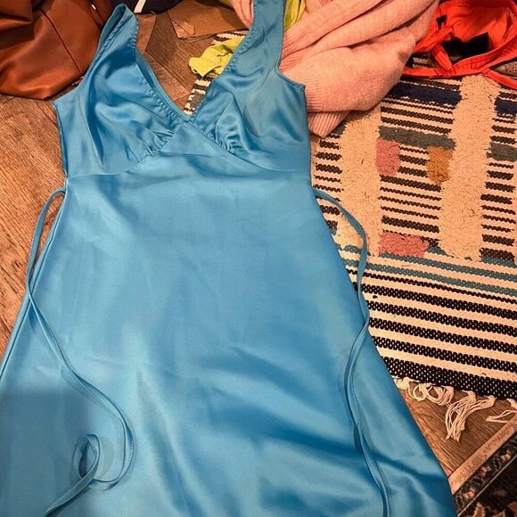 PEPPERMAYO Audrey Vintage Slip dress in Azure size 2 - Picture 9 of 16
